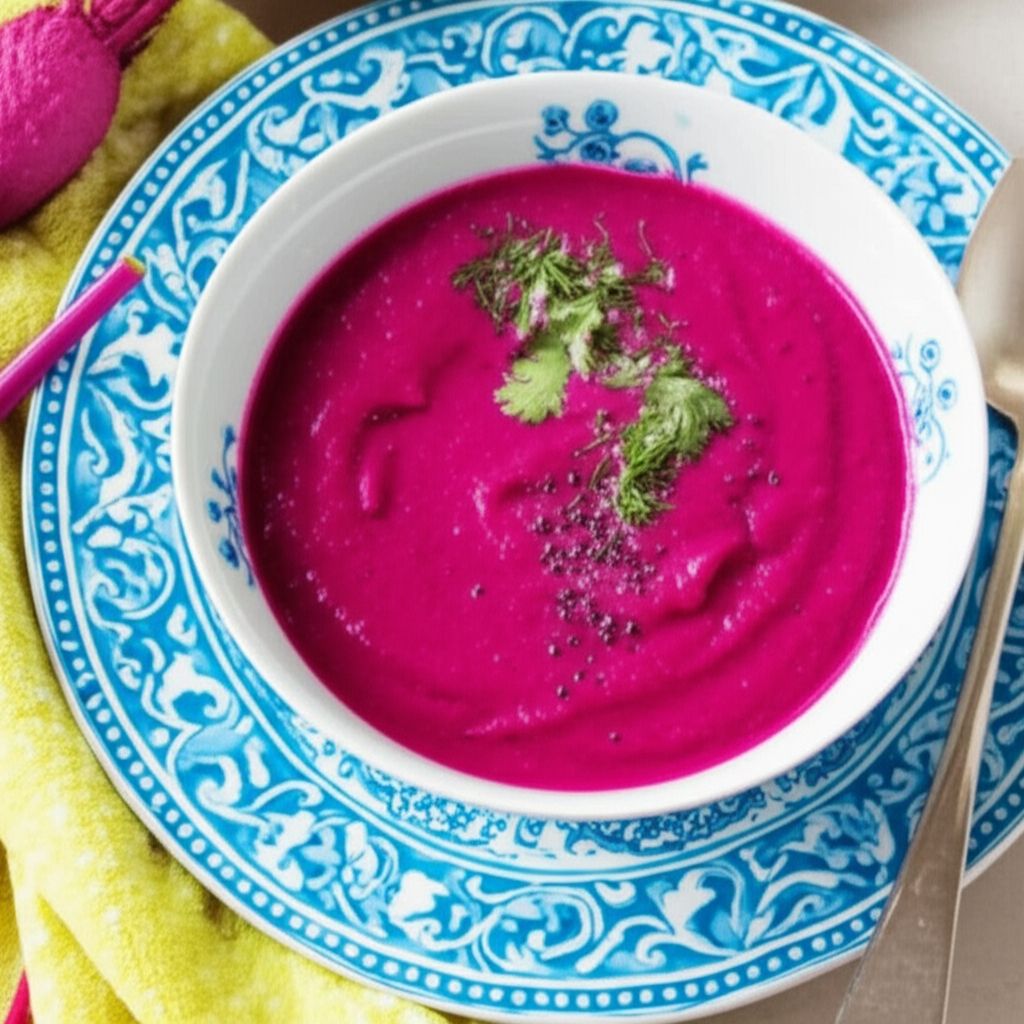 Creamy Beet With Dill Soup