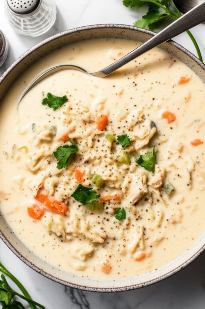 Creamy Chicken and Rice Soup