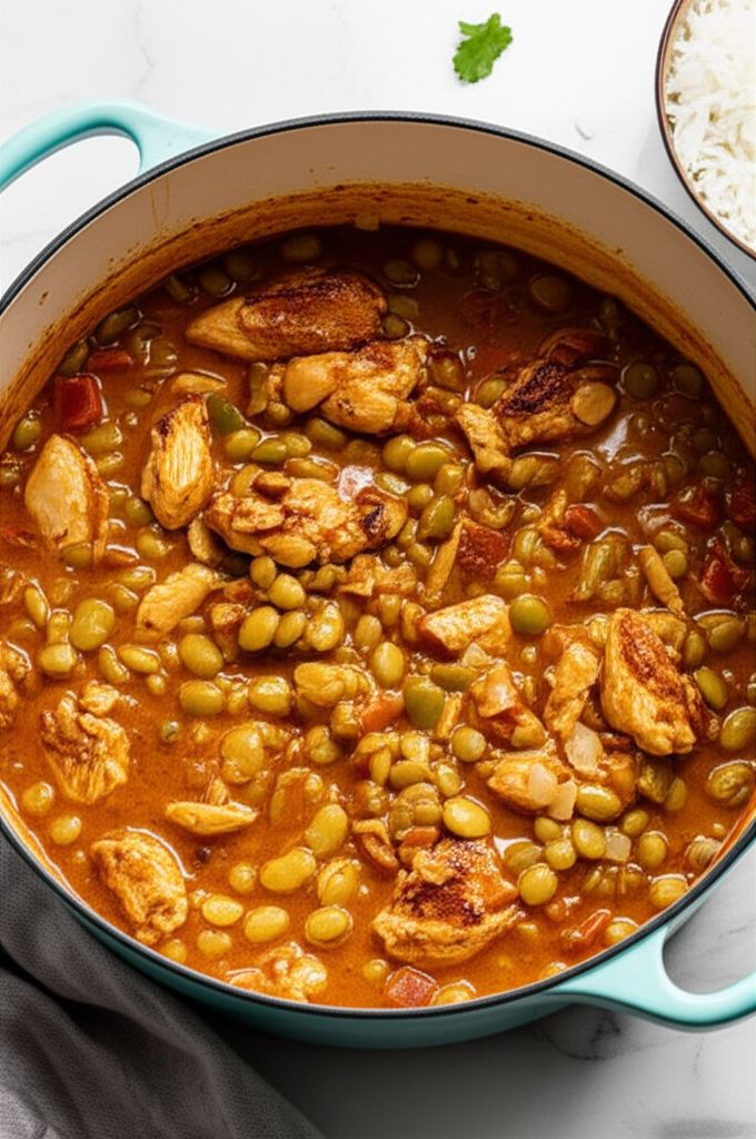 Creole Chicken Stew with Baby Lima Beans