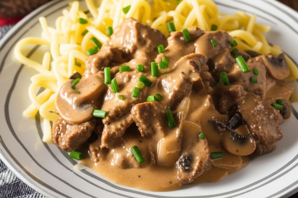 Daria's Slow Cooker Beef Stroganoff