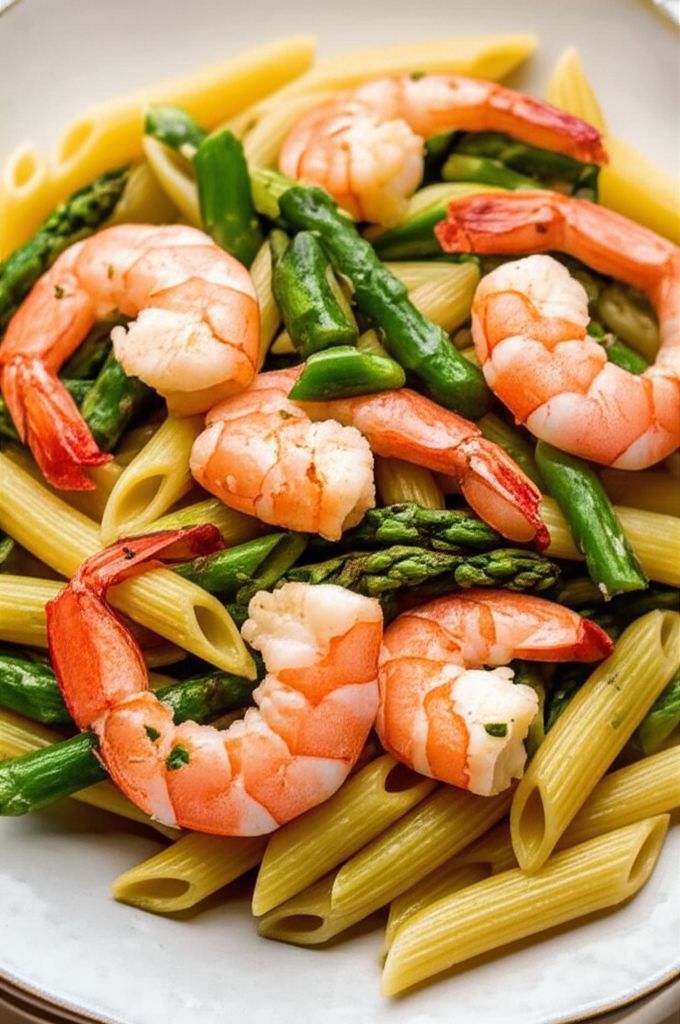 Easy and Tasty Pasta with Shrimp and Asparagus