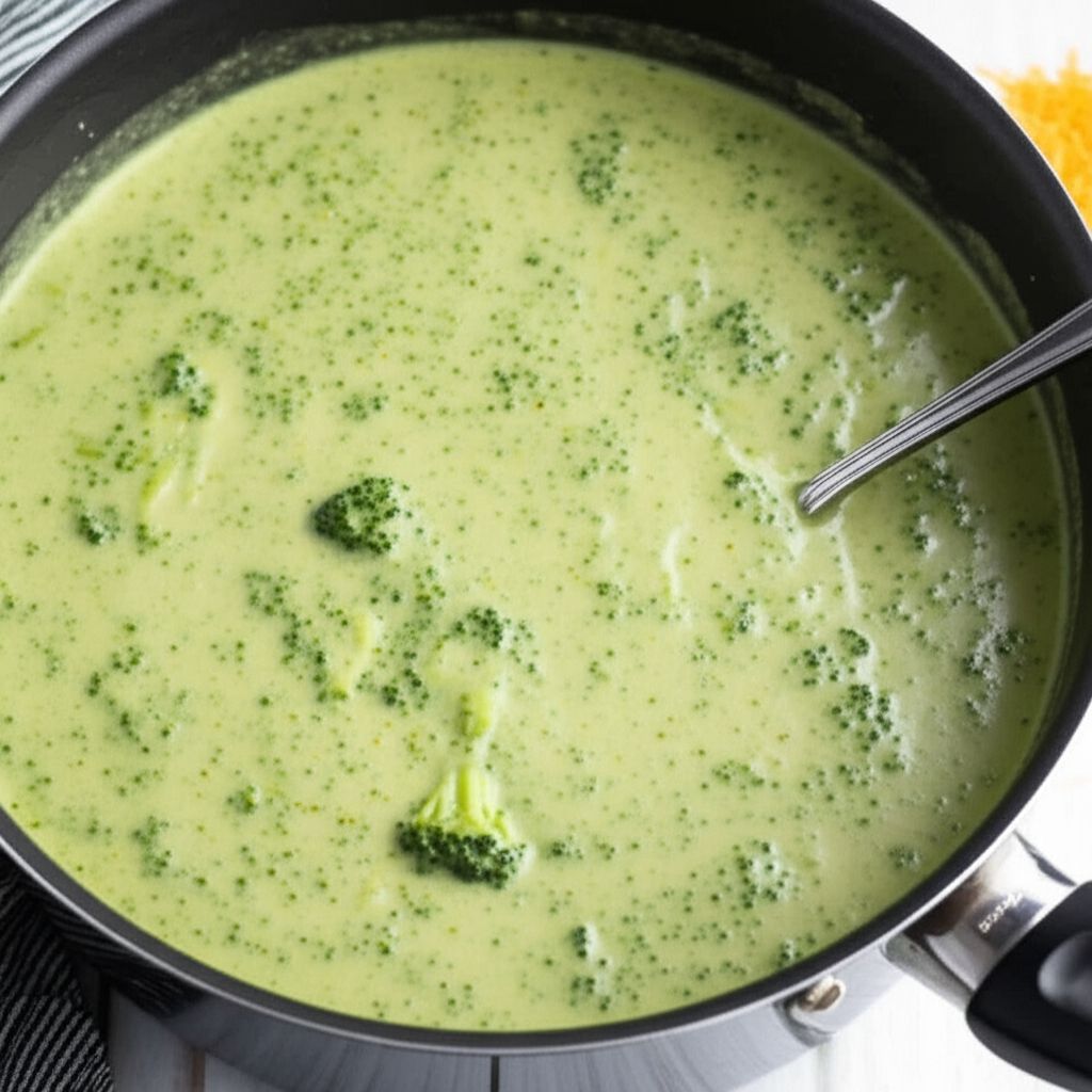 Easy Cheesy Cream of Broccoli Soup
