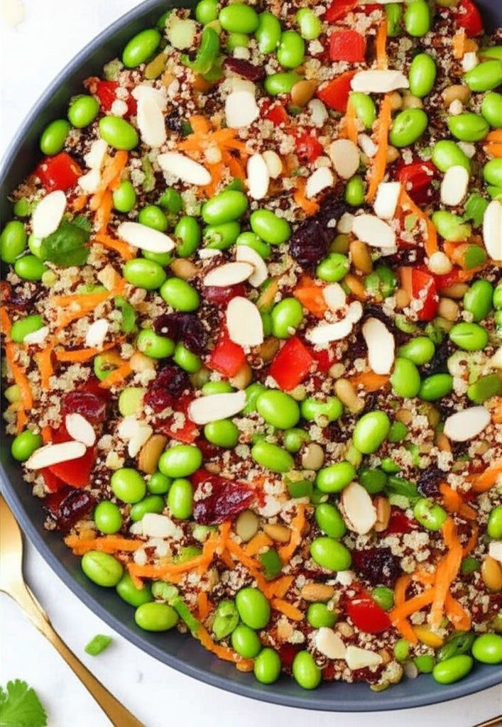 Easy Quinoa and Edamame Salad