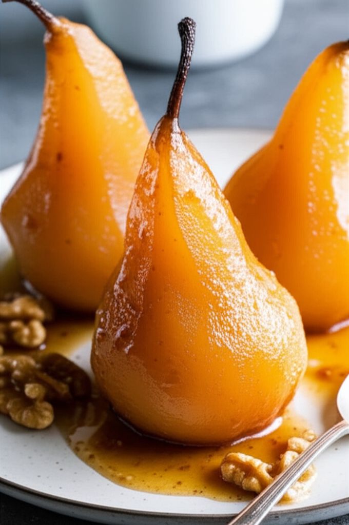 French Orange Poached Pears (Poire Avec Orange)