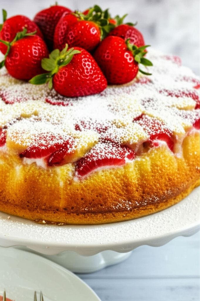 French Strawberry Cake