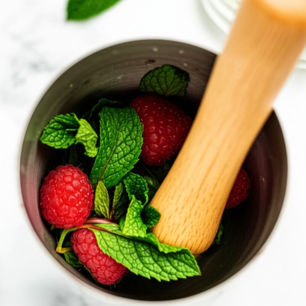 Fresh Raspberry Mojito