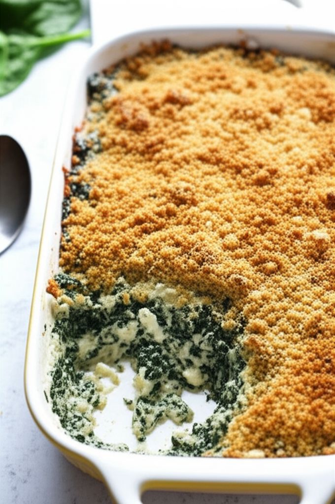 Fresh Spinach Gratin Recipe