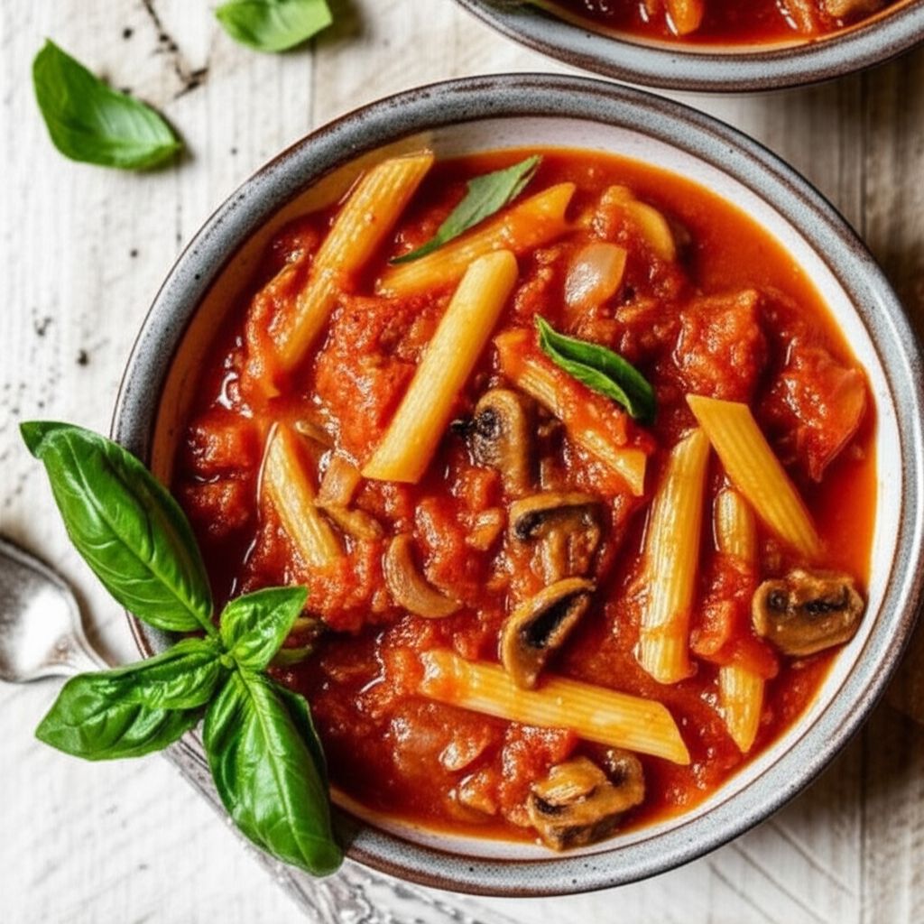 Fried Tomato, Onion, and Mushroom Ragout