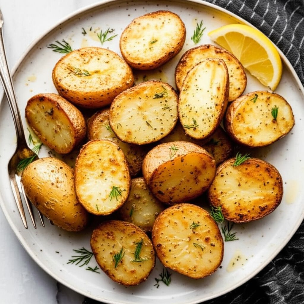 Garlic, Lemon, and Herb Greek-Style Potatoes
