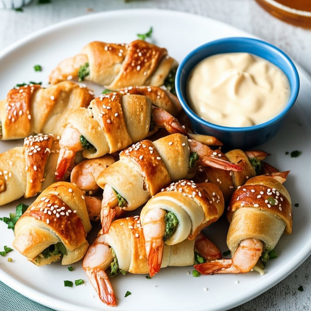 Garlic Shrimp in a Blanket