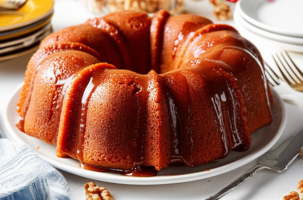 Golden Rum Cake