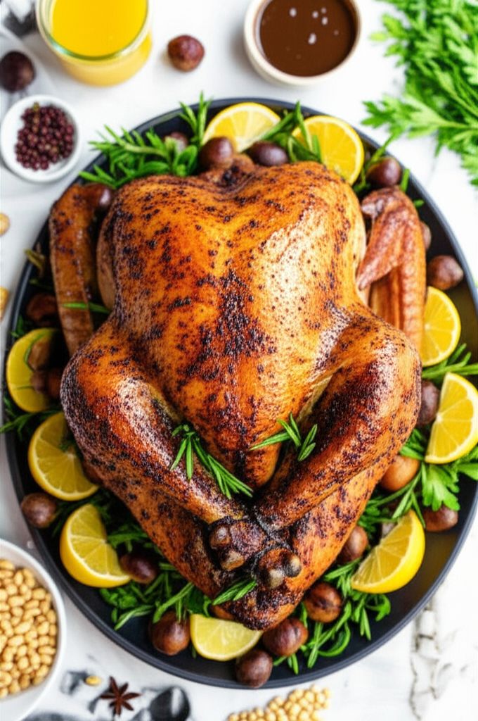 Greek Traditional Turkey with Chestnut and Pine Nut Stuffing
