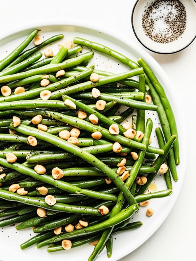 Green Beans with Hazelnuts and Lemon