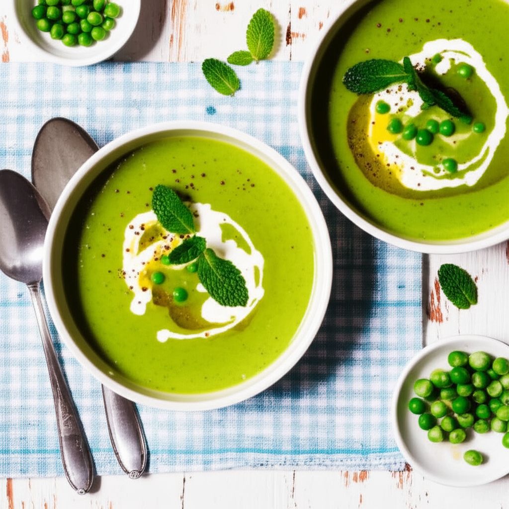 Green Pea and Mint Soup