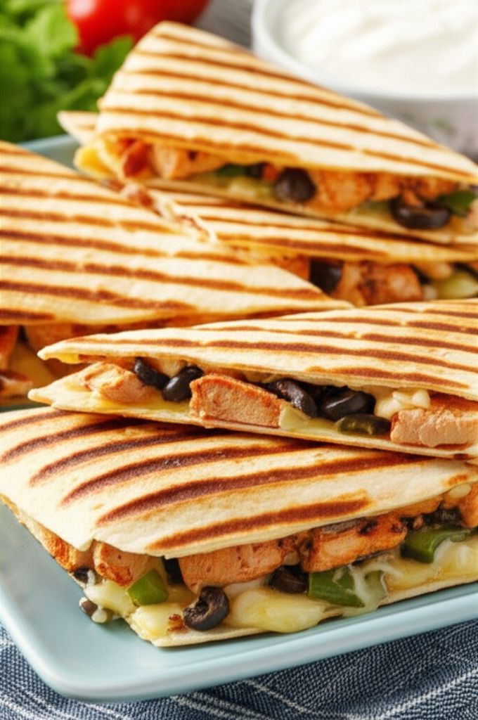 Grilled Chicken Quesadillas