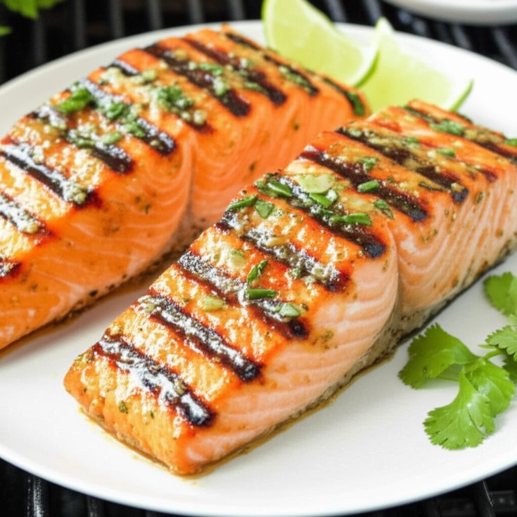 Grilled Cilantro Salmon