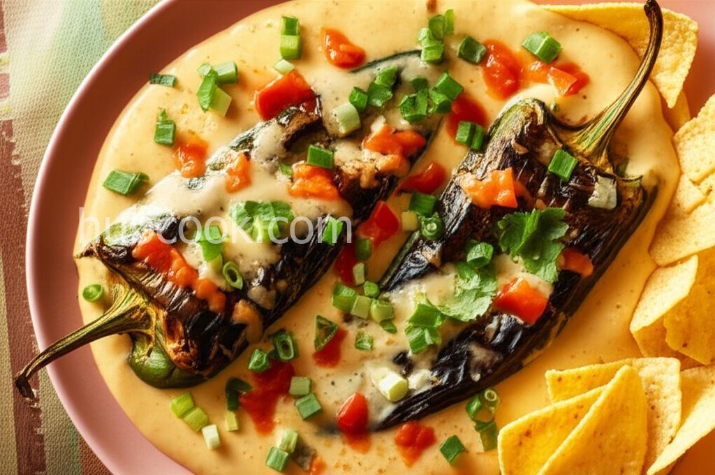 Grilled Poblano Queso Dip