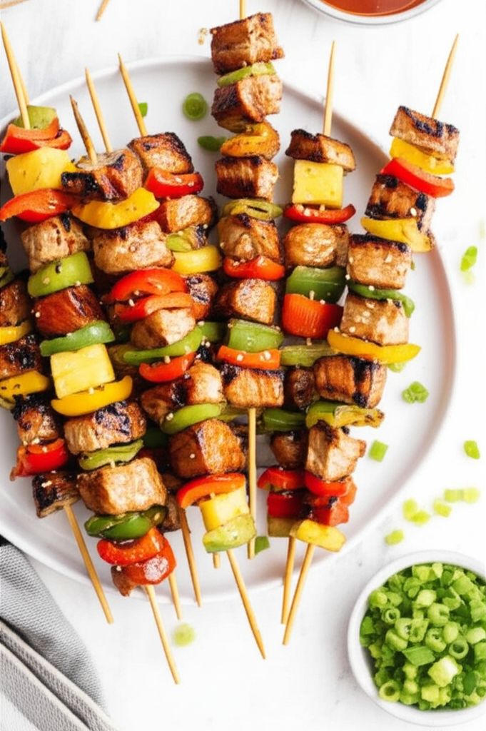 Grilled Pork and Pineapple Kabobs
