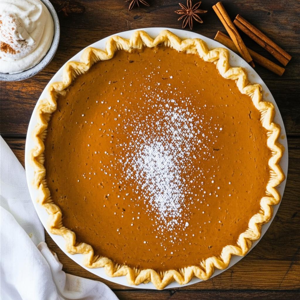 Homemade Fresh Pumpkin Pie