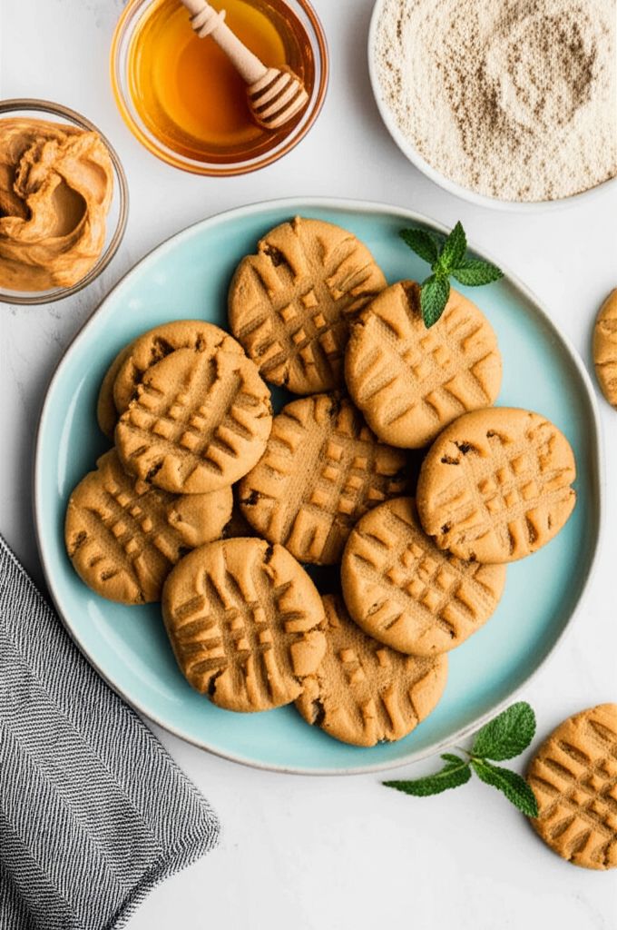 Honey Whole Wheat Peanut Butter Cookies