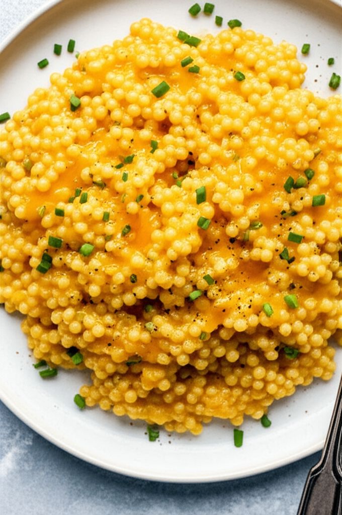 Israeli Couscous and Cheese