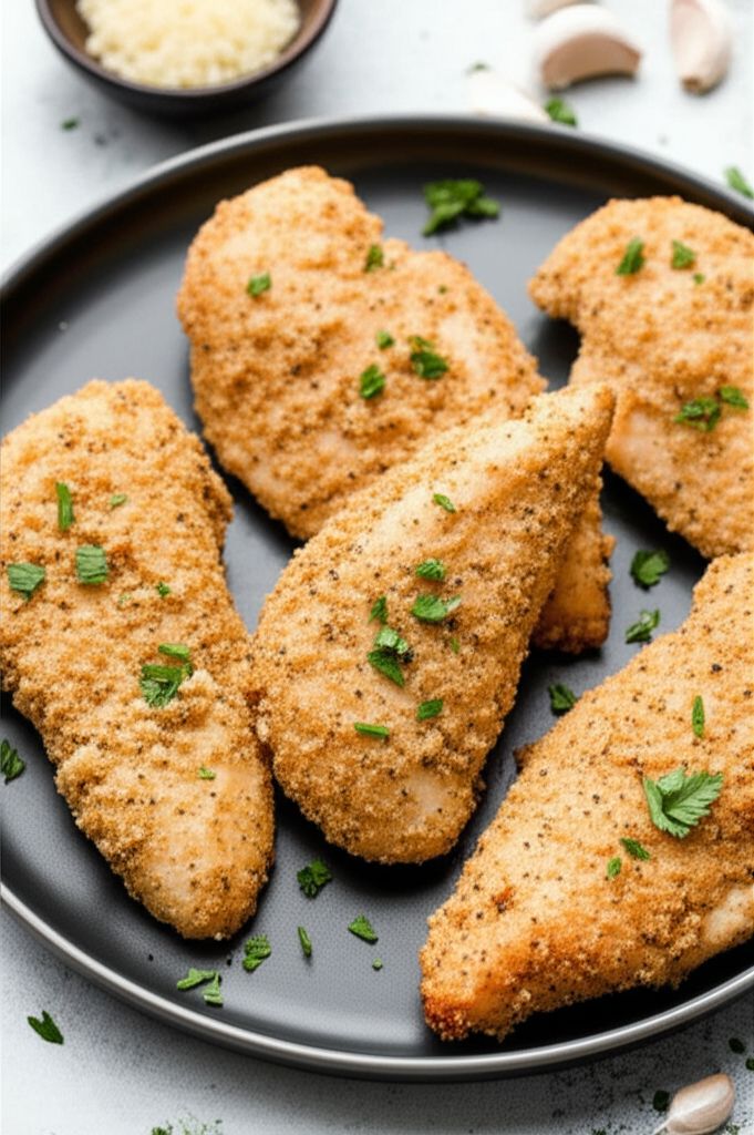 Juicy Baked Chicken Breast with Garlic and Parmesan