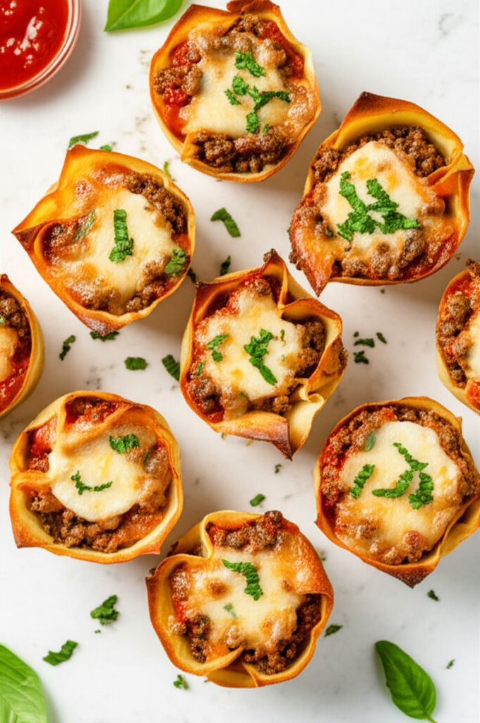 Lasagna Cupcakes