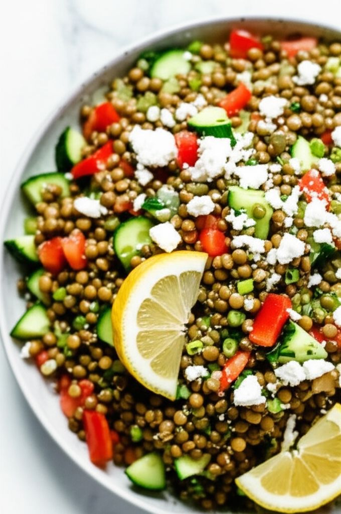 Lentil, Quinoa, and Mung Bean Salad