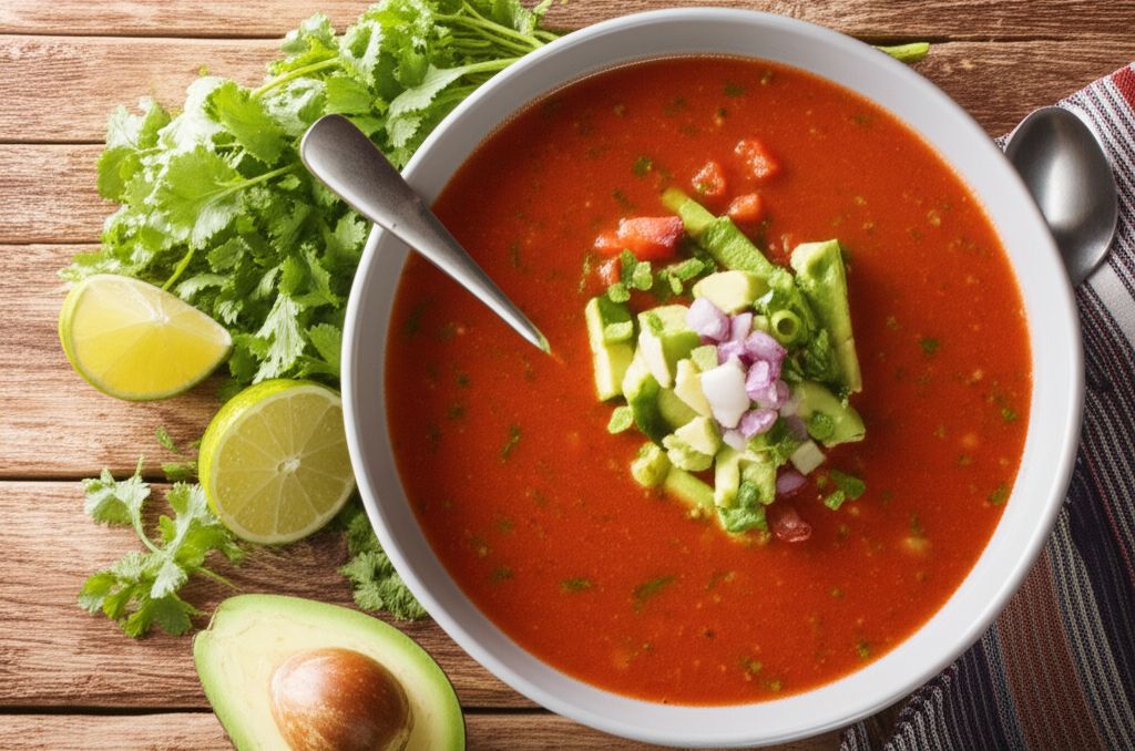 Light and Fresh Mexican Gazpacho