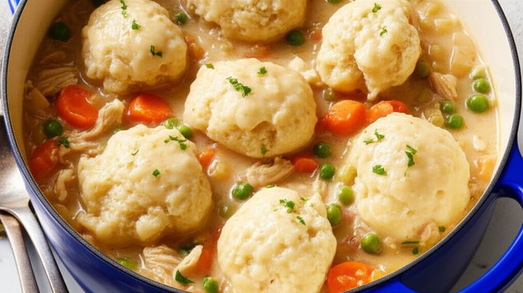 Lighter Chicken and Dumplings