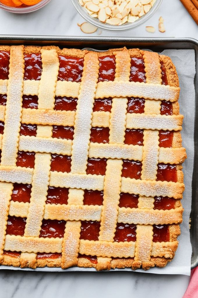 Linzer Cookie Bars