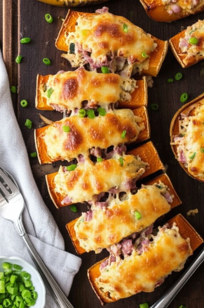 Loaded Butternut Squash "Cordon Bleu"
