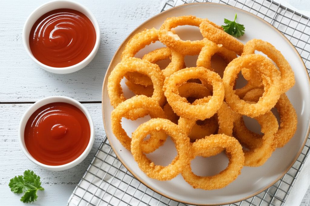 Making Crispy Onion Rings