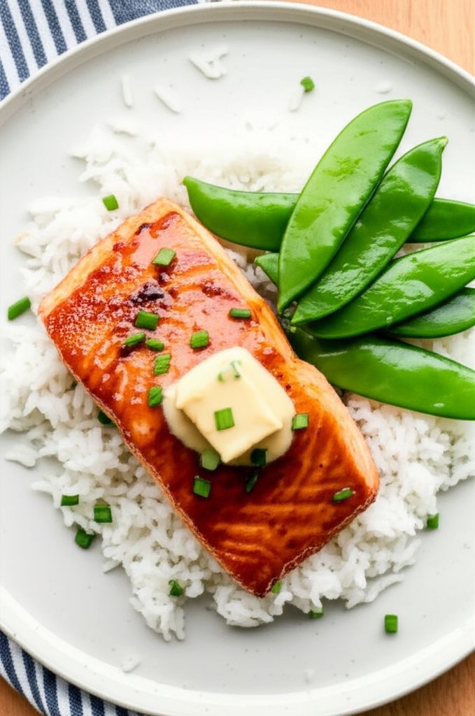 Miso Salmon with Sake Butter