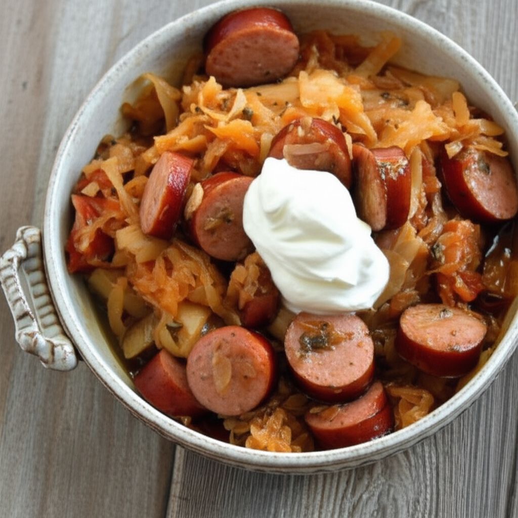 Mom's Polish Stewed Cabbage