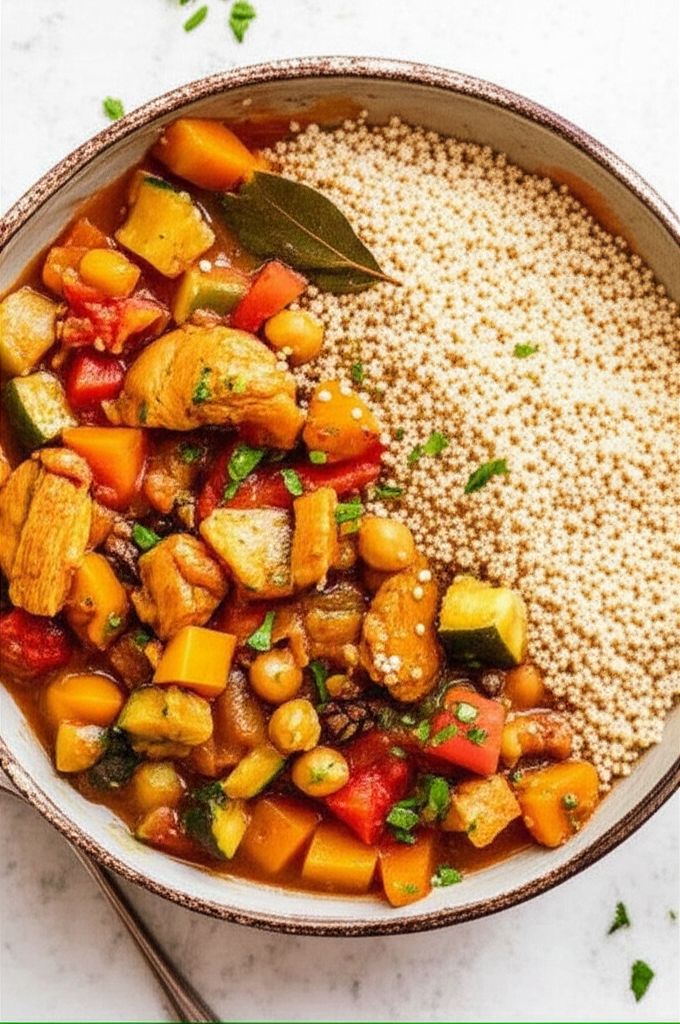 Moroccan Chicken and Whole Grain Couscous