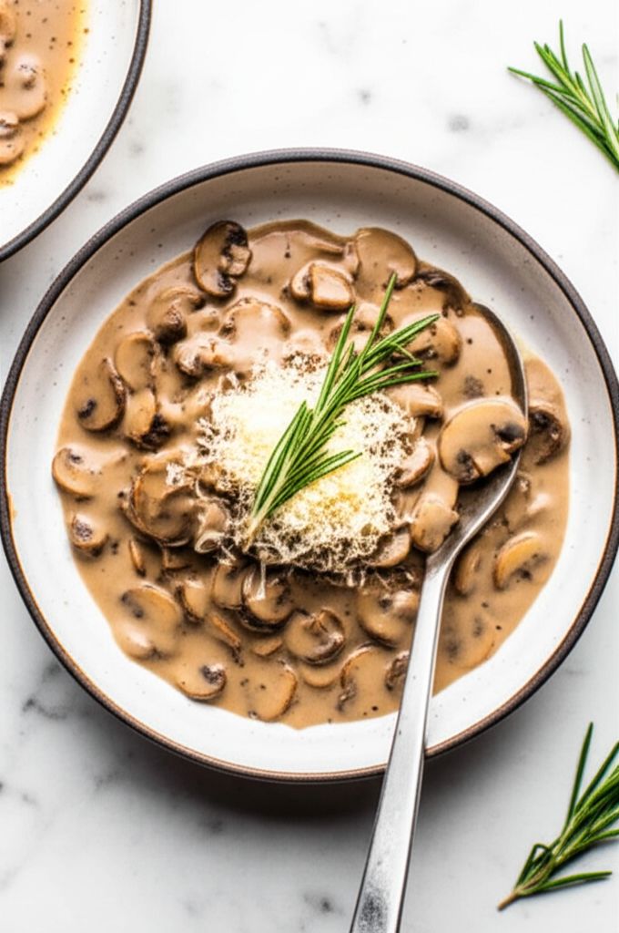 Mushroom Cream Gravy Sauce