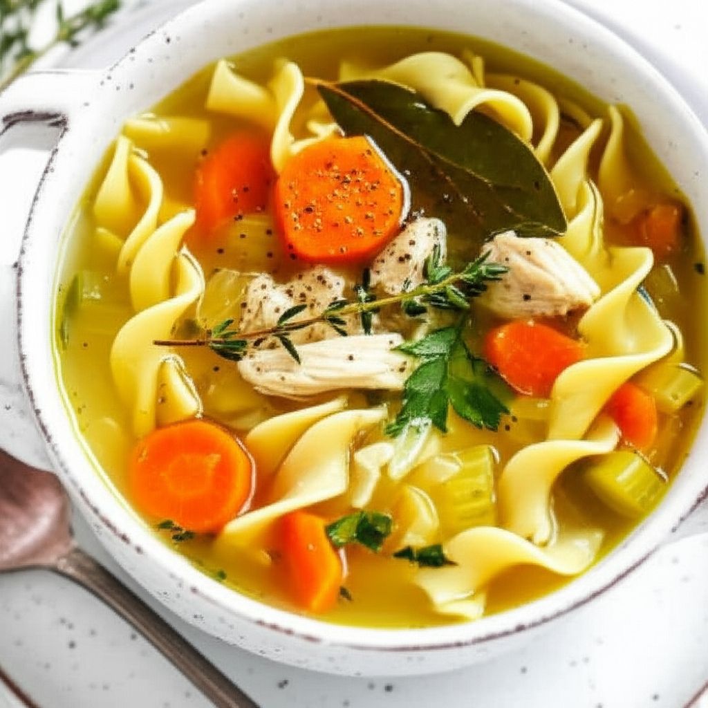 No Yolks Chicken Noodle Soup