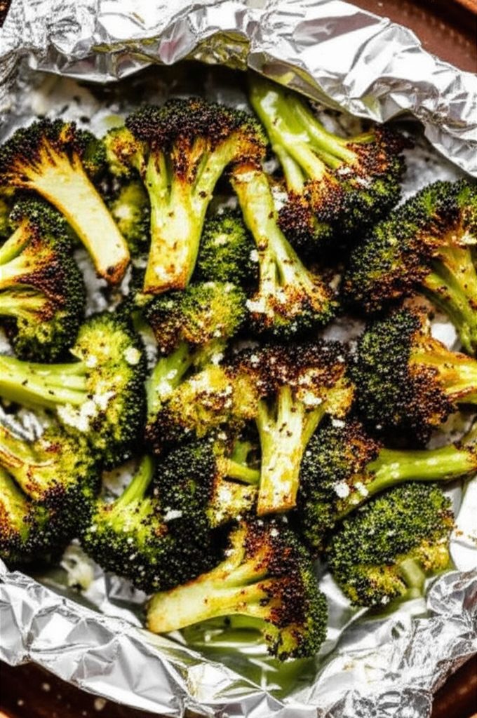 Oven-Roasted Broccoli in Foil