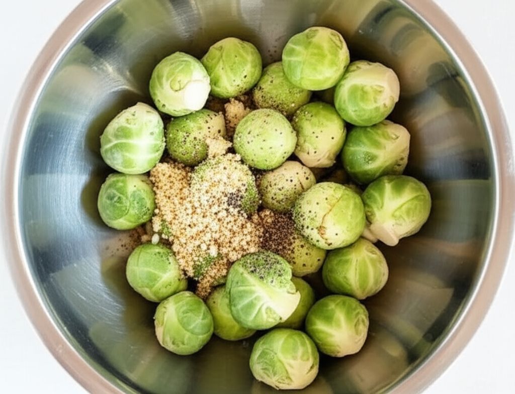 Oven-Roasted Brussels Sprouts with Garlic