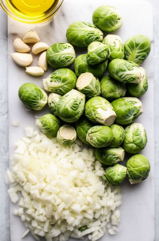 Pan Fried Brussels Sprouts
