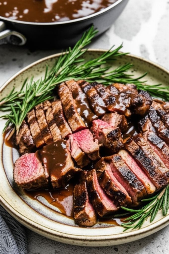 Pan-Fried Steak with Marsala Sauce