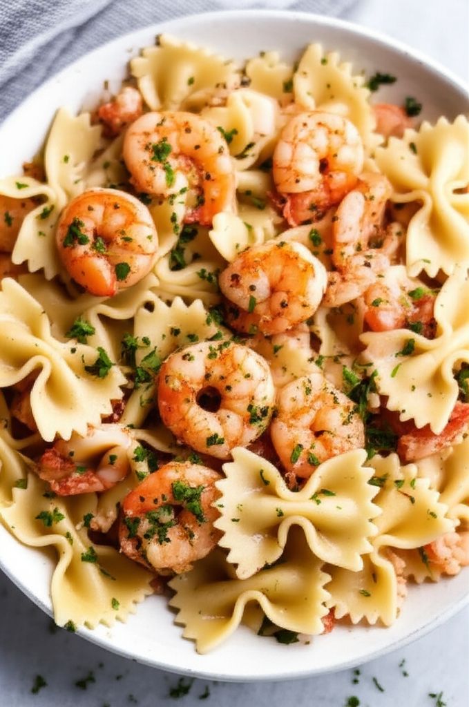 Pasta With Shrimp, Oysters, and Crabmeat