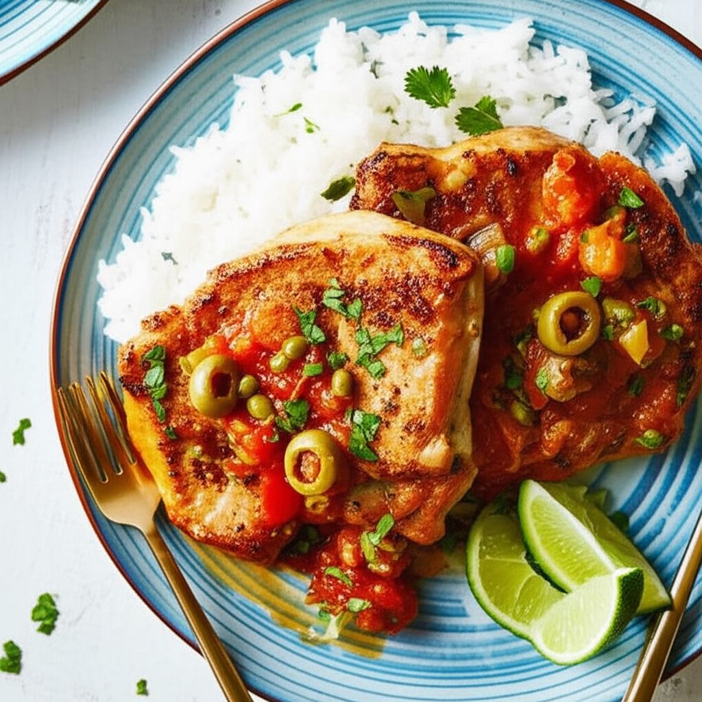 Pork Chops in Veracruz Sauce