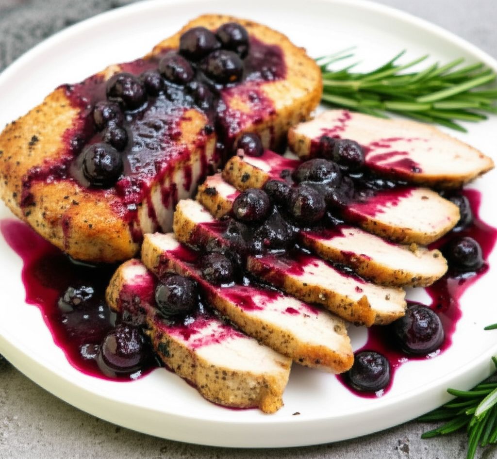 Pork Tenderloin with Blueberry-Balsamic Glaze