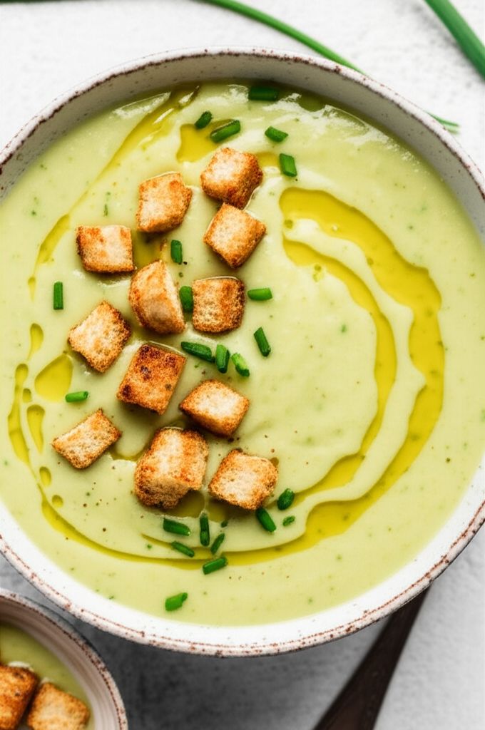 Potato, Leek, and Pea Soup