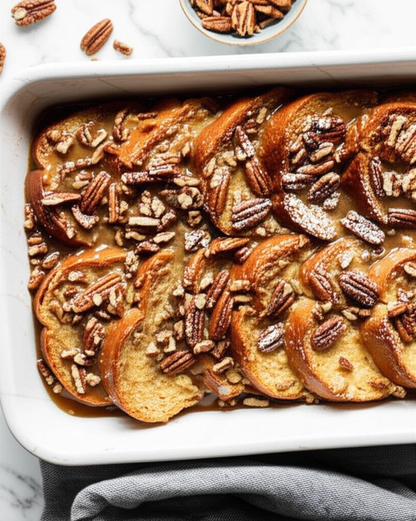Praline Pecan French Toast Casserole