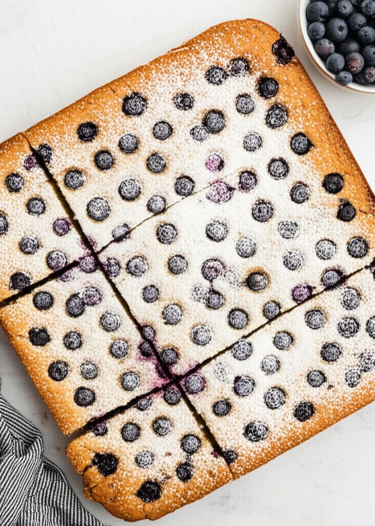 Quick Blueberry Sheet Cake