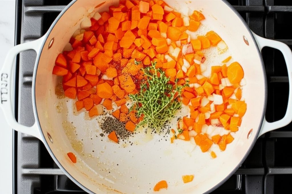 Rockin' Carrot, Sweet Potato, and Ginger Soup