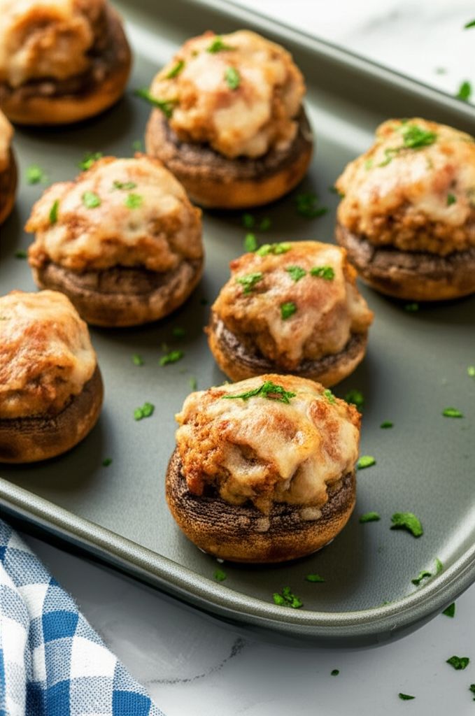 Sausage-Stuffed Mushrooms